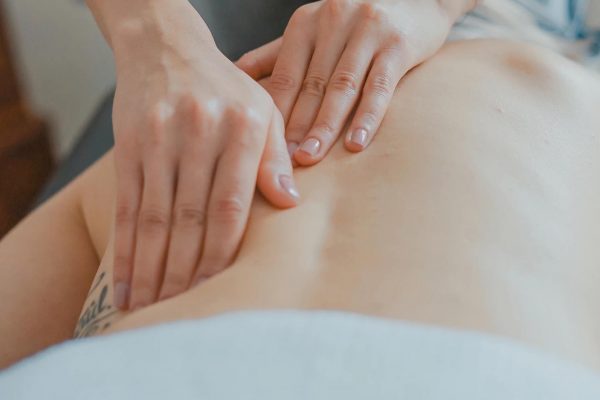 Back massage at a Spa